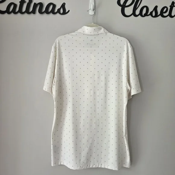 Adidas Primegreen Men's White Polo‎ Shirt Size Large - Picture 6 of 10